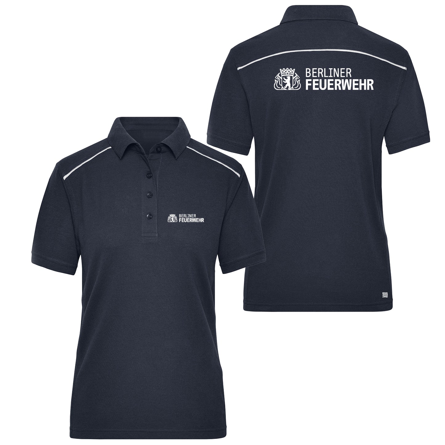 Damen Poloshirt Reflect Feuerwehr Dienstkleidung Berlin