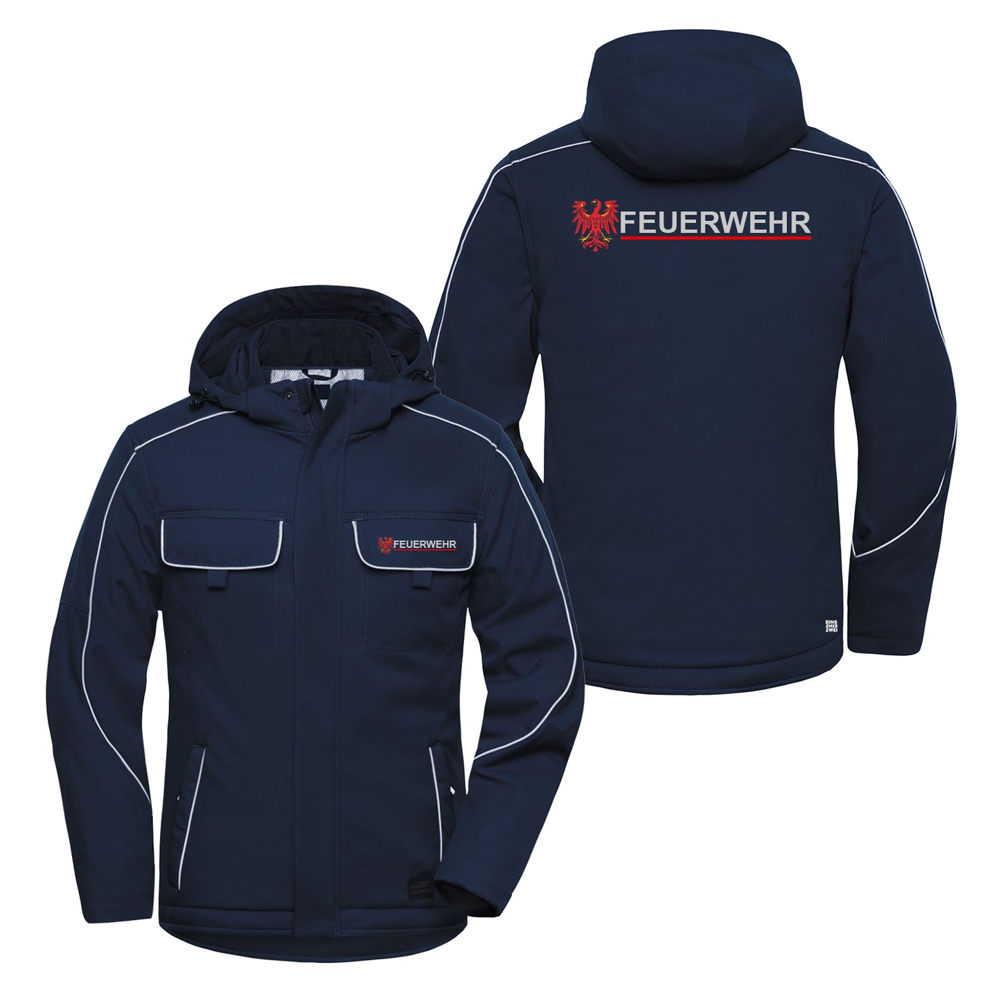 Winter Softshelljacke Reflect Feuerwehr Brandenburg
