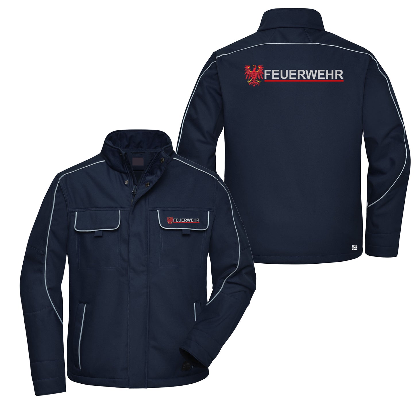 Softshelljacke Reflect Feuerwehr Brandenburg
