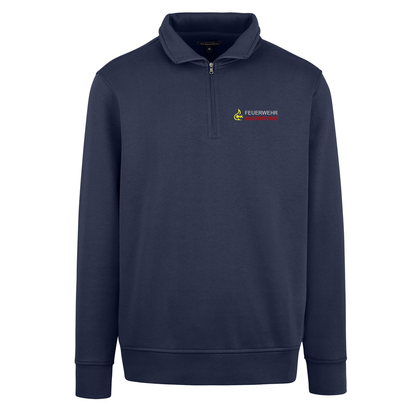 1/4-Zip-Sweatshirt Baden-Württemberg mit Ortsname
