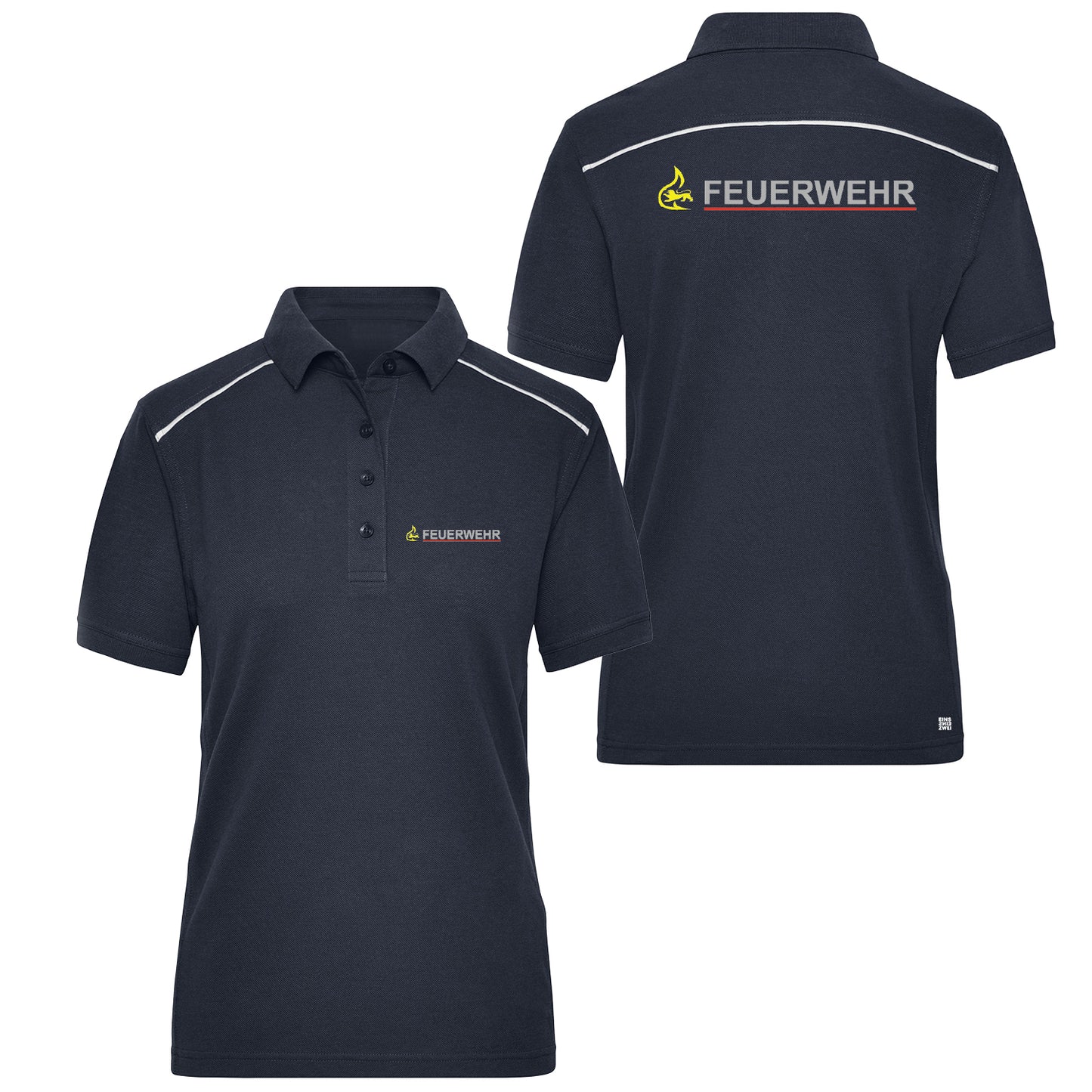 Damen Poloshirt Reflect Feuerwehr Dienstkleidung Baden-Württemberg
