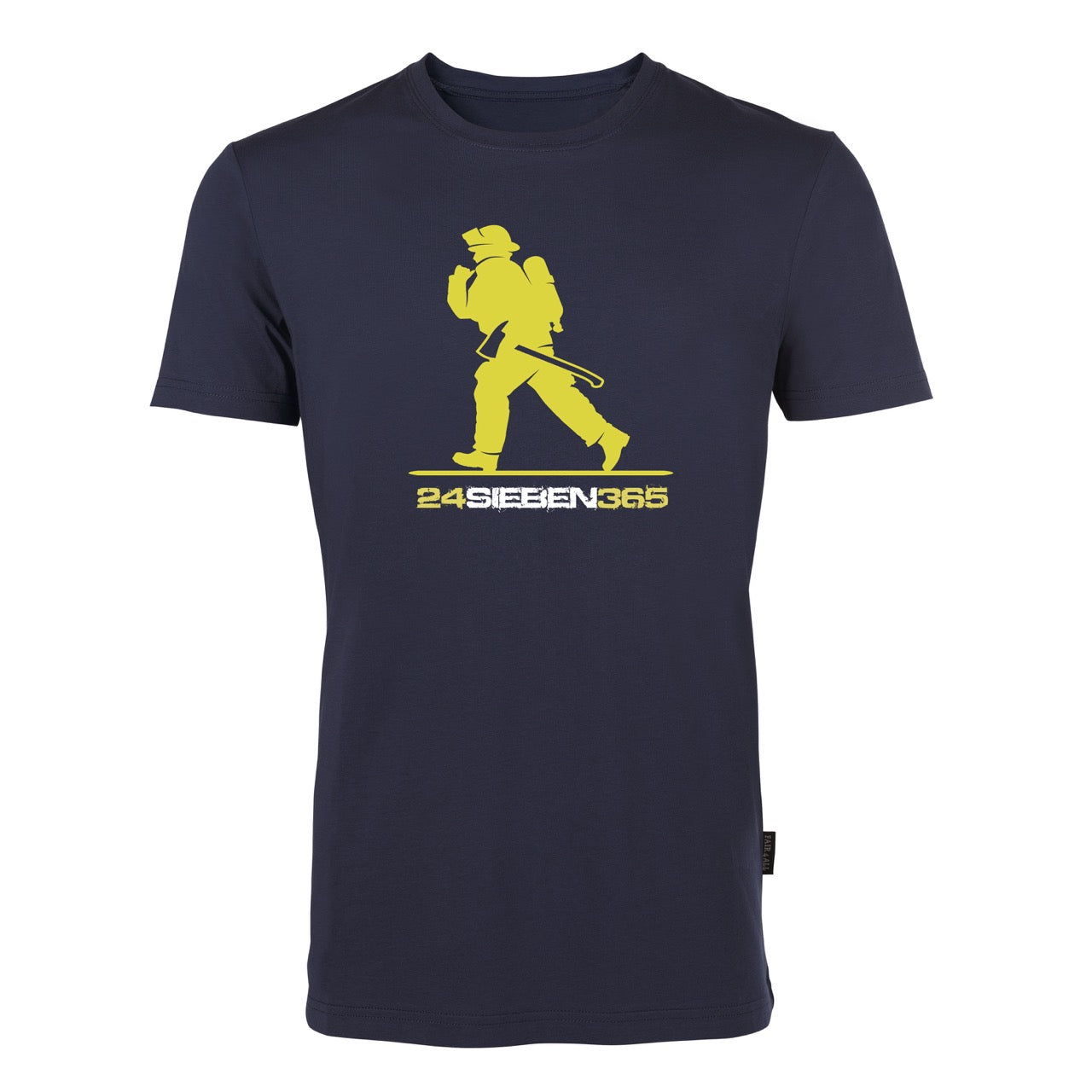 T-Shirt Feuerwehr Fashion 24sieben365 blau