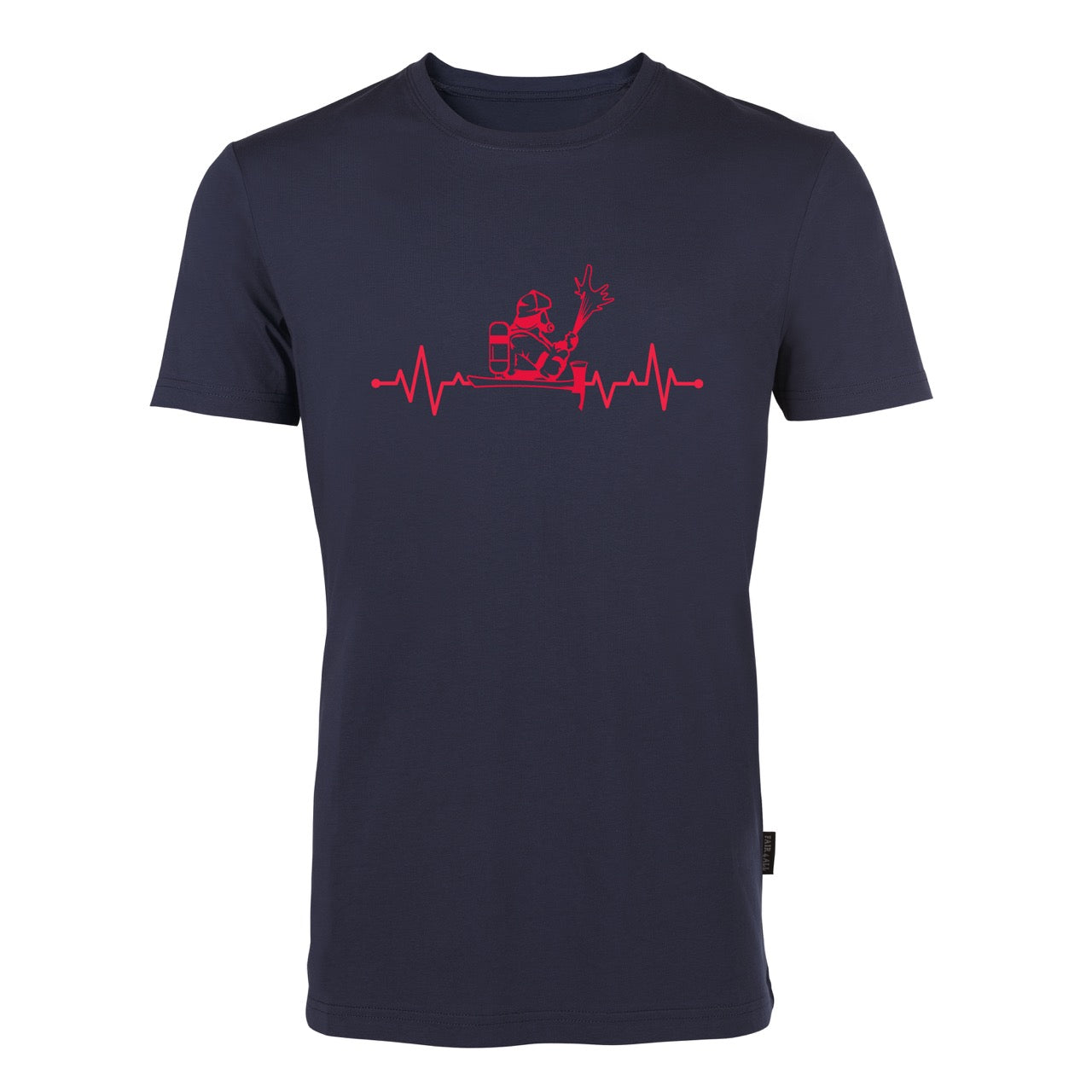 T-Shirt Feuerwehr Fashion Puls blau