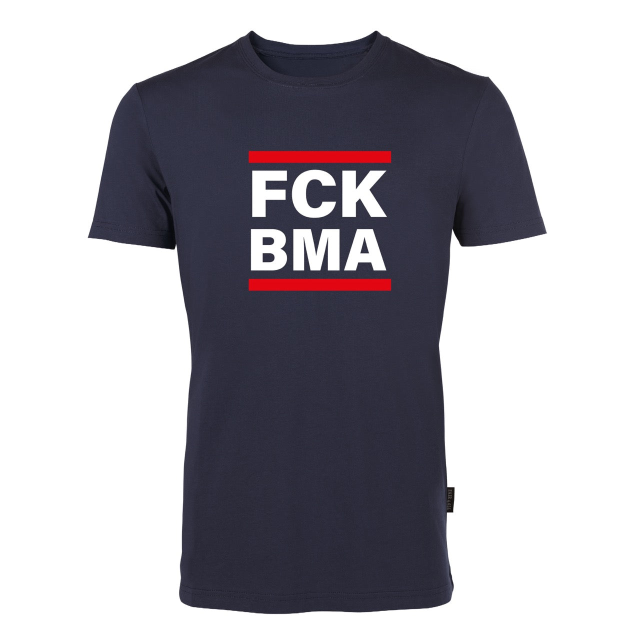 T-Shirt Feuerwehr Fashion FCK BMA blau