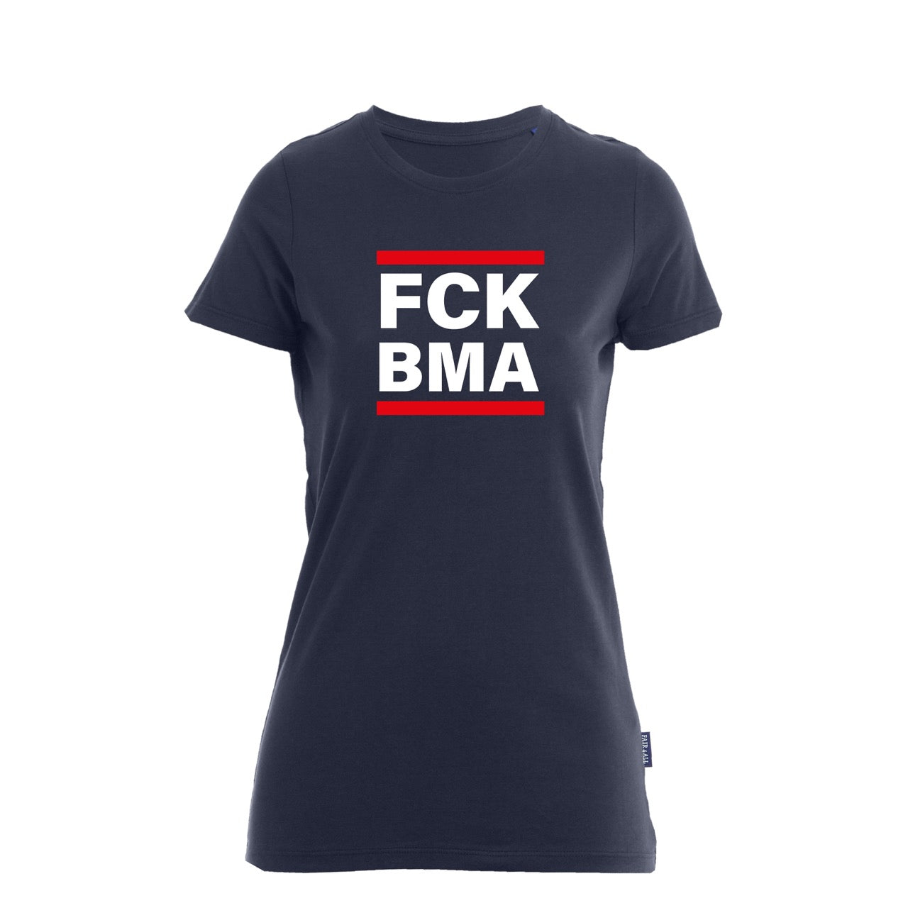 Damen T-Shirt Feuerwehr Fashion FCK BMA blau