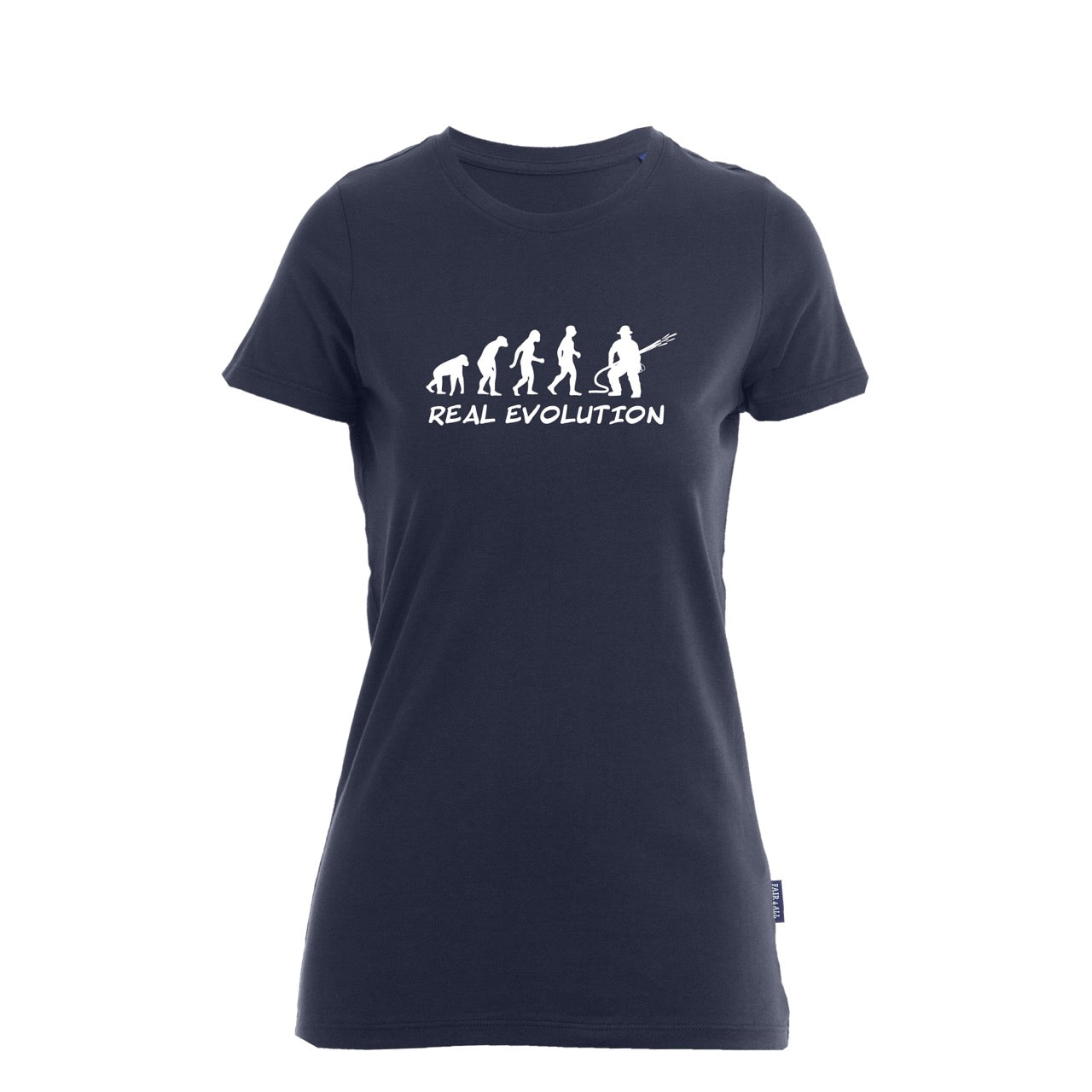 Damen T-Shirt Feuerwehr Fashion Evolution blau