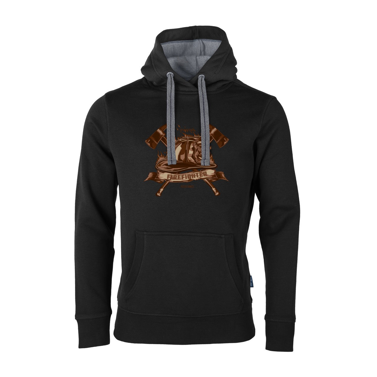 Unisex Sweat Hoodie Feruerwehr Firefighter schwarz