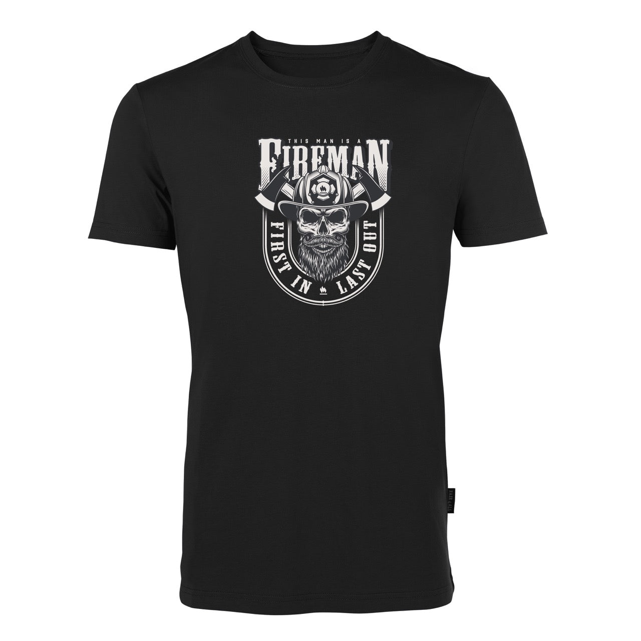 T-Shirt Feuerwehr Fashion Fireman schwarz