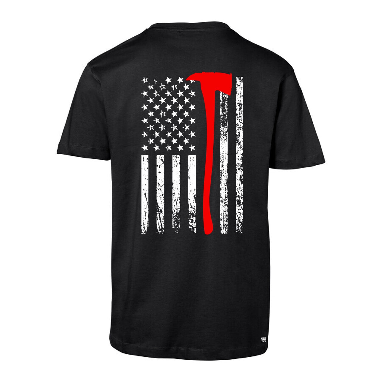 T-Shirt Feuerwehr Fashion US schwarz