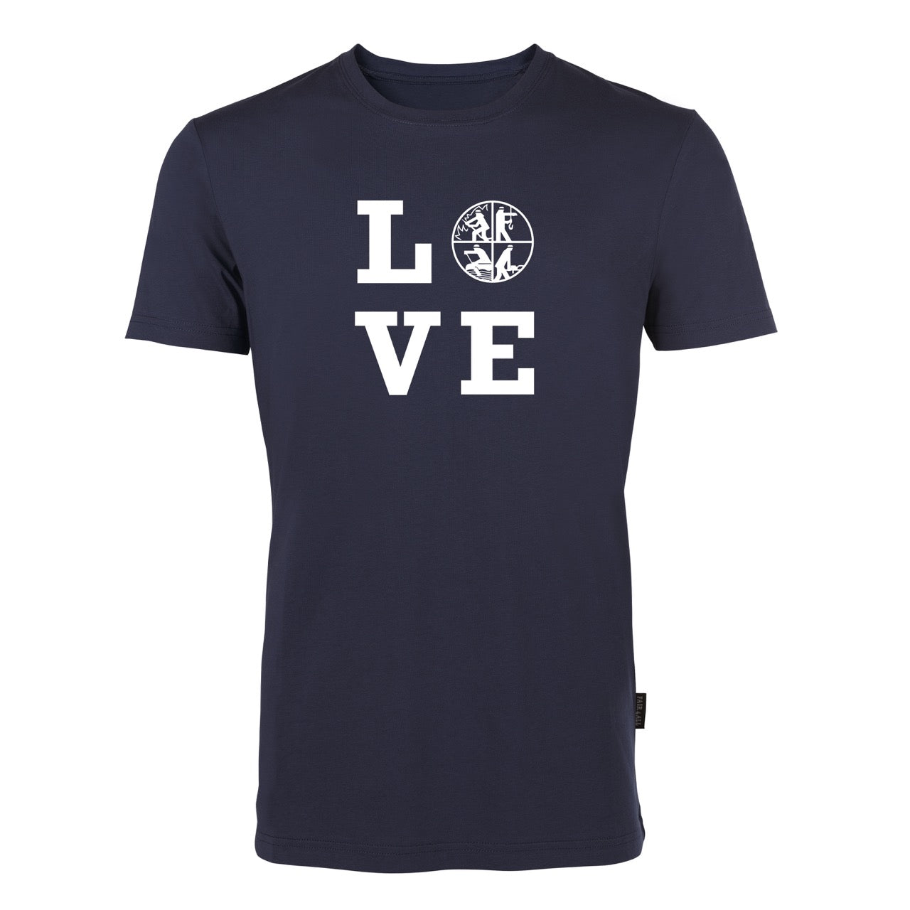 T-Shirt Feuerwehr Fashion LOVE blau