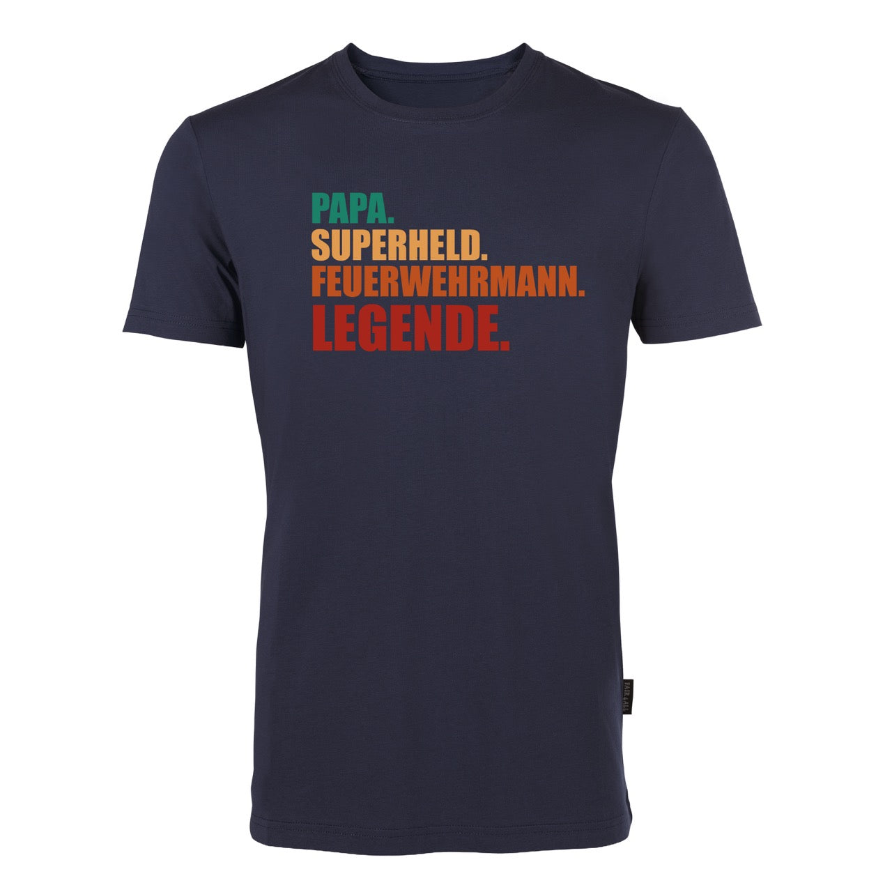 T-Shirt Feuerwehr Fashion Superheld blau
