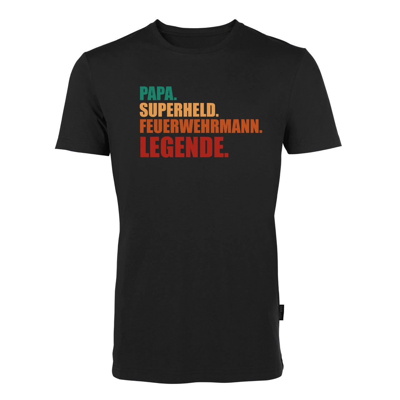 T-Shirt Feuerwehr Fashion Superheld schwarz
