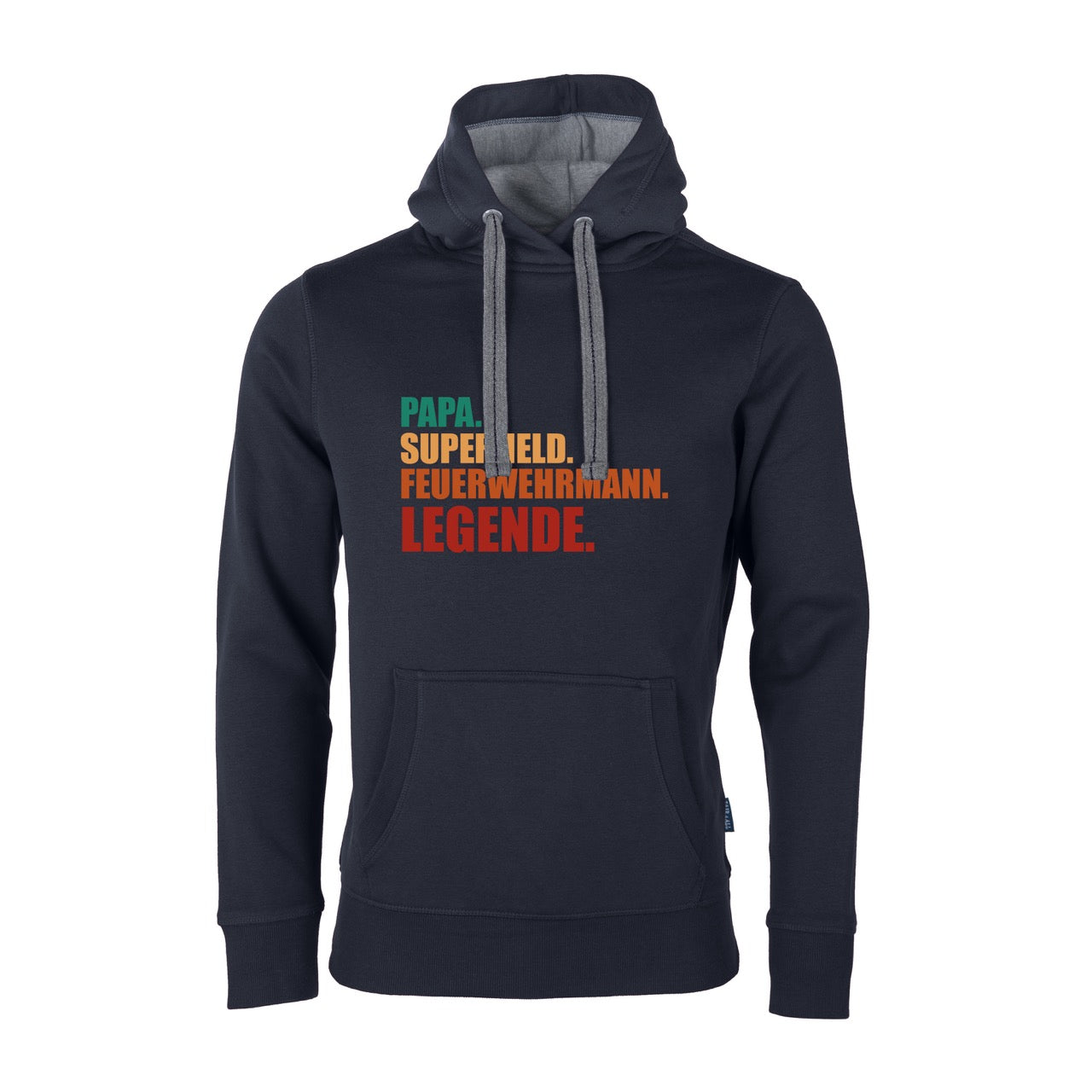 Unisex Sweat Hoodie Feruerwehr Superheld blau