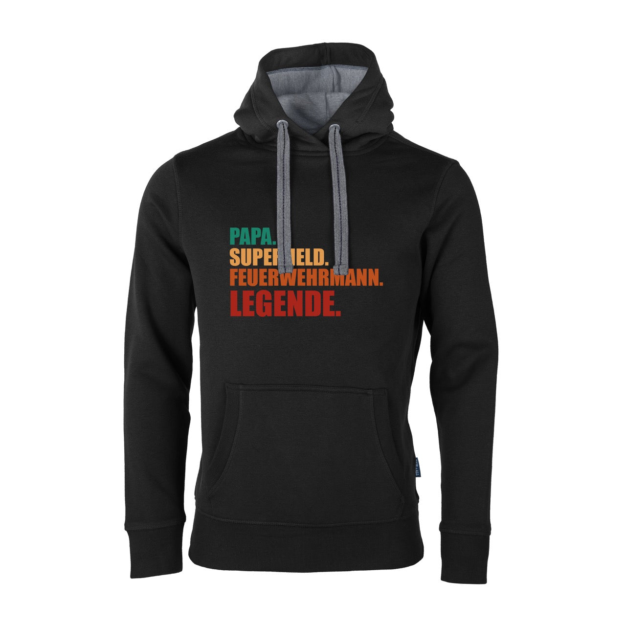 Unisex Sweat Hoodie Feruerwehr Superheld schwarz