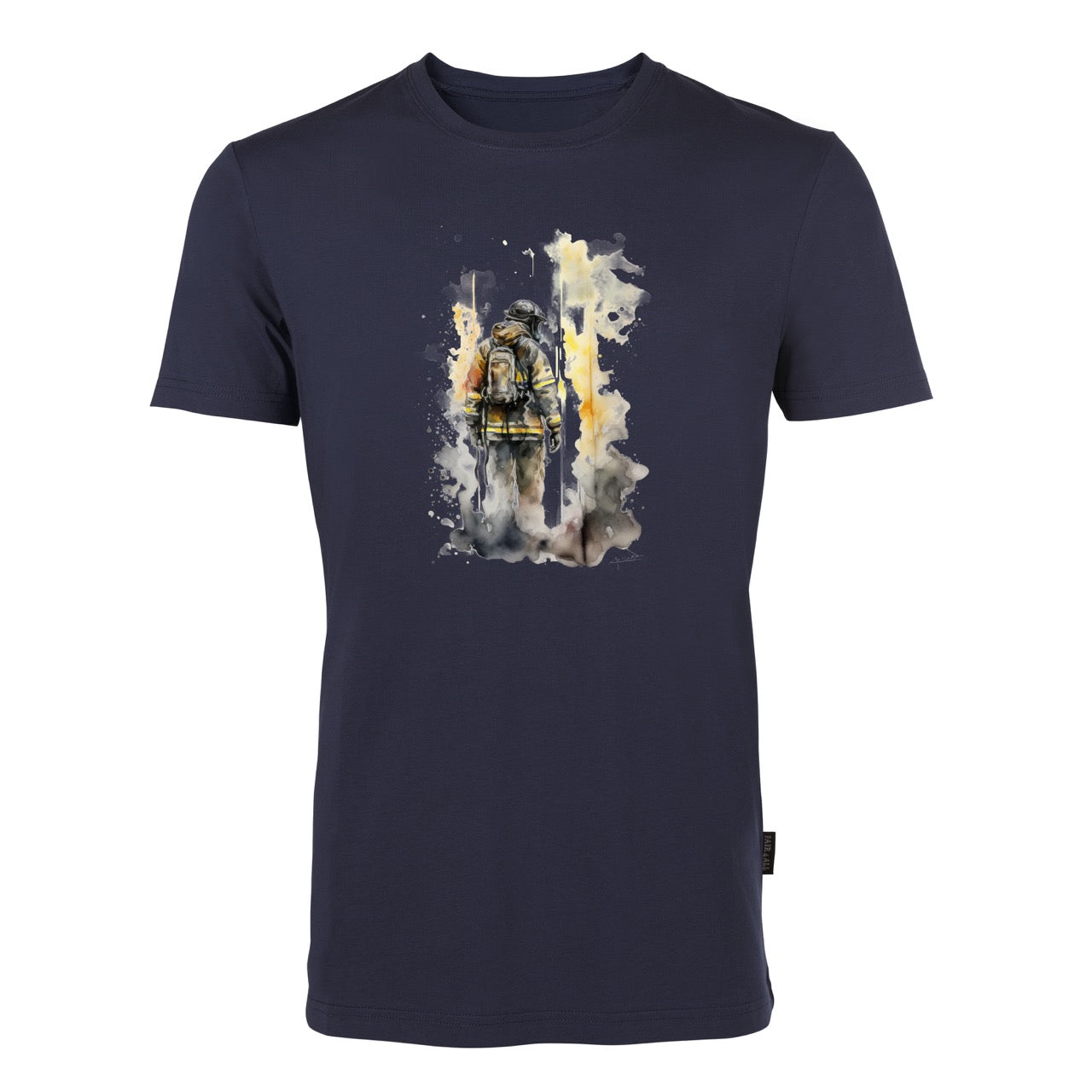 T-Shirt Feuerwehr Fashion Feuer blau