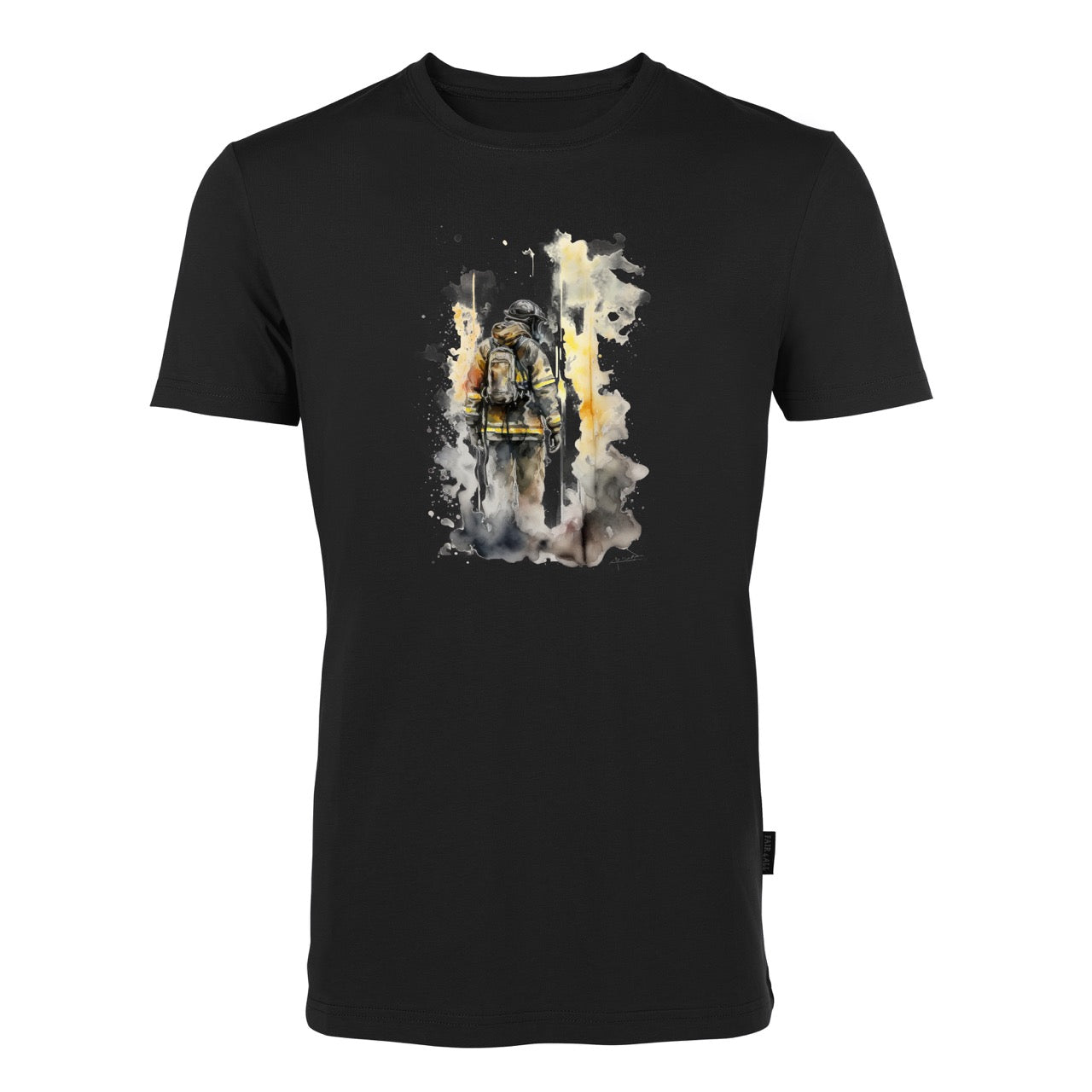 T-Shirt Feuerwehr Fashion Feuer schwarz