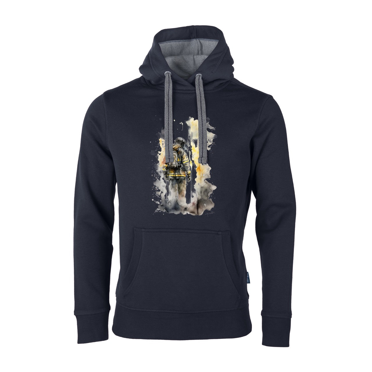 Unisex Sweat Hoodie Feruerwehr Feuer blau