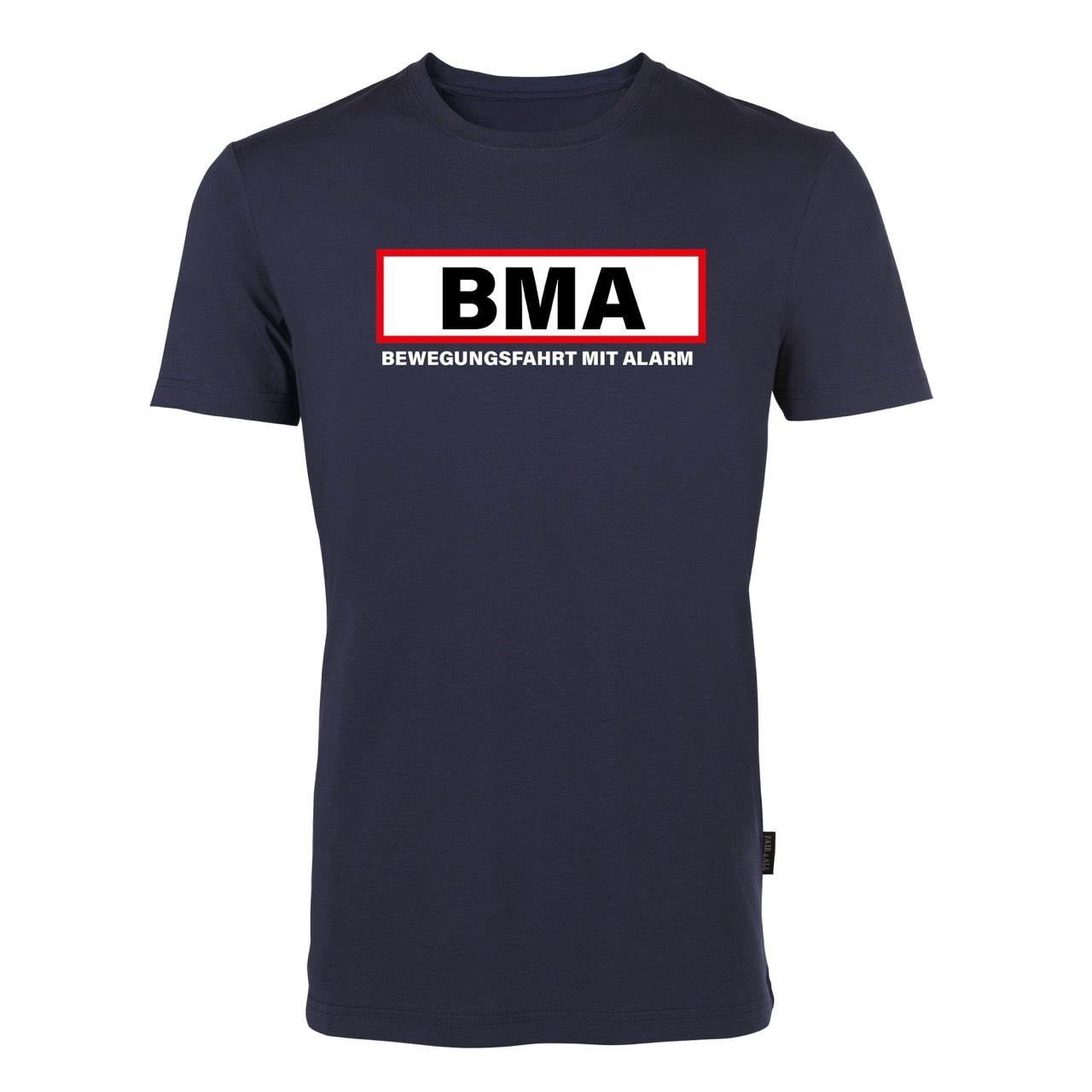 T-Shirt Feuerwehr Fashion BMA blau