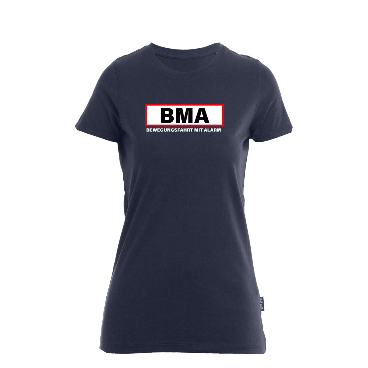 T-Shirt Feuerwehr Fashion BMA blau