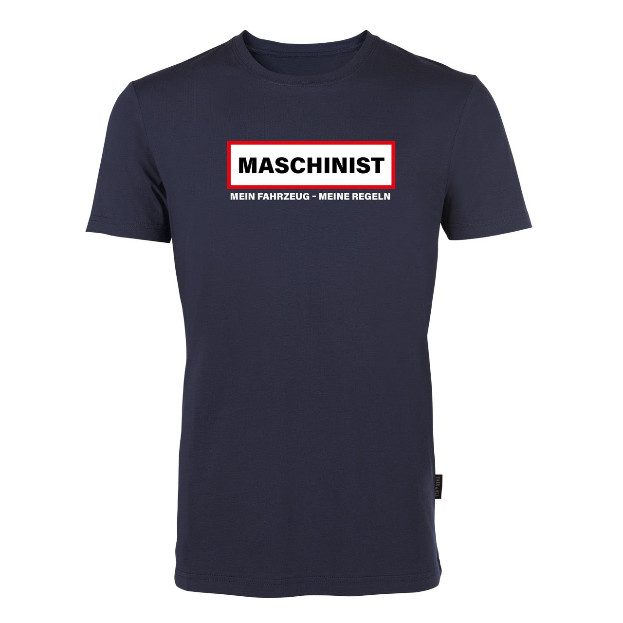 T-Shirt Feuerwehr Fashion Maschinist blau