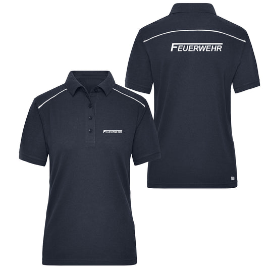 Damen Poloshirt Reflect Feuerwehr Dienstkleidung Hamburg