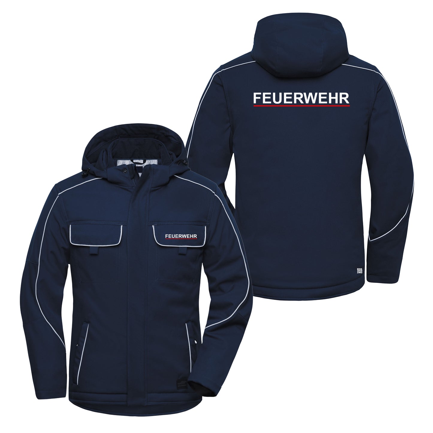 Winter Softshelljacke Reflect Feuerwehr Saarland