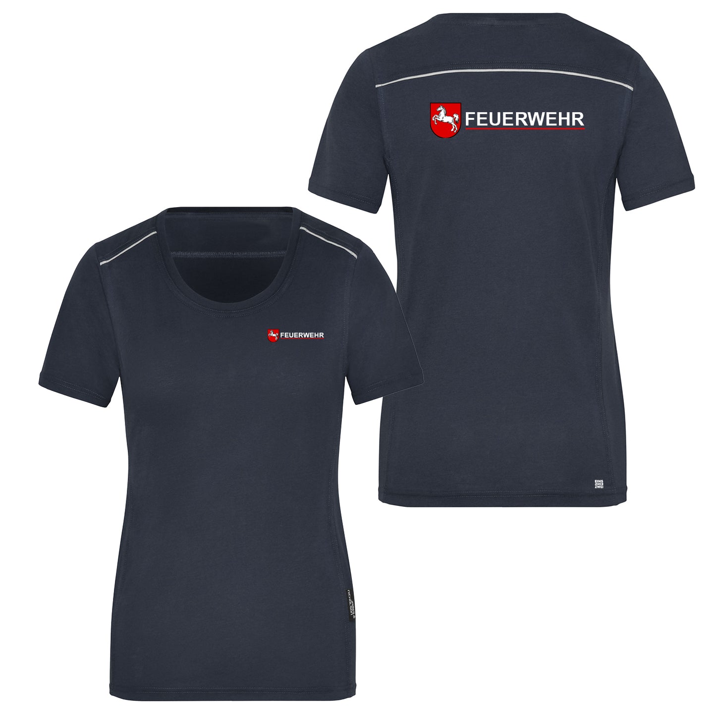 Damen T-Shirt Reflect Feuerwehr Dienstkleidung Niedersachsen