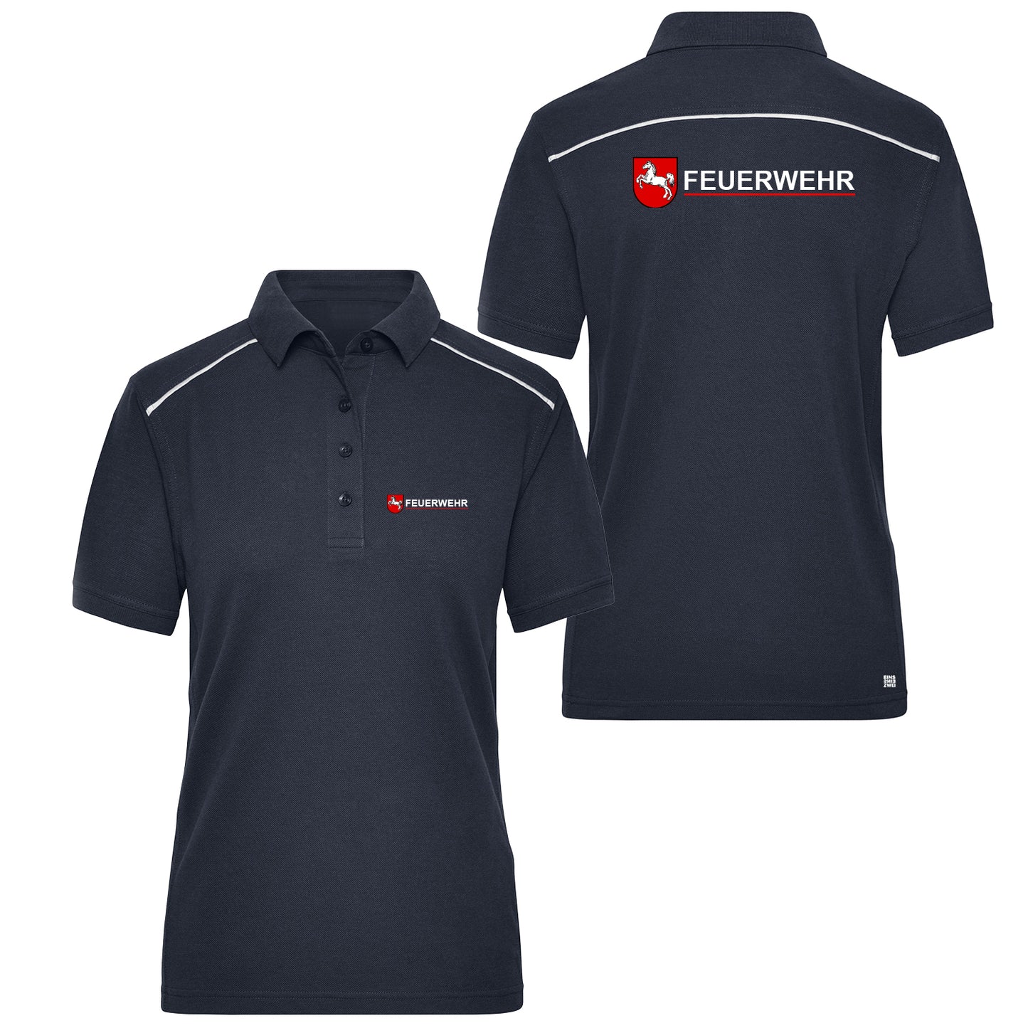 Damen Poloshirt Reflect Feuerwehr Dienstkleidung Niedersachsen