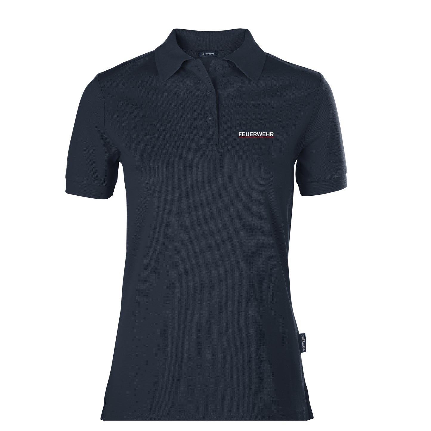 Damen Poloshirt Feuerwehr Saarland