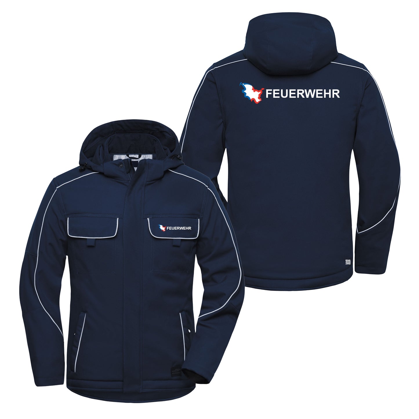 Winter Softshelljacke Reflect Feuerwehr Schleswig-Holstein