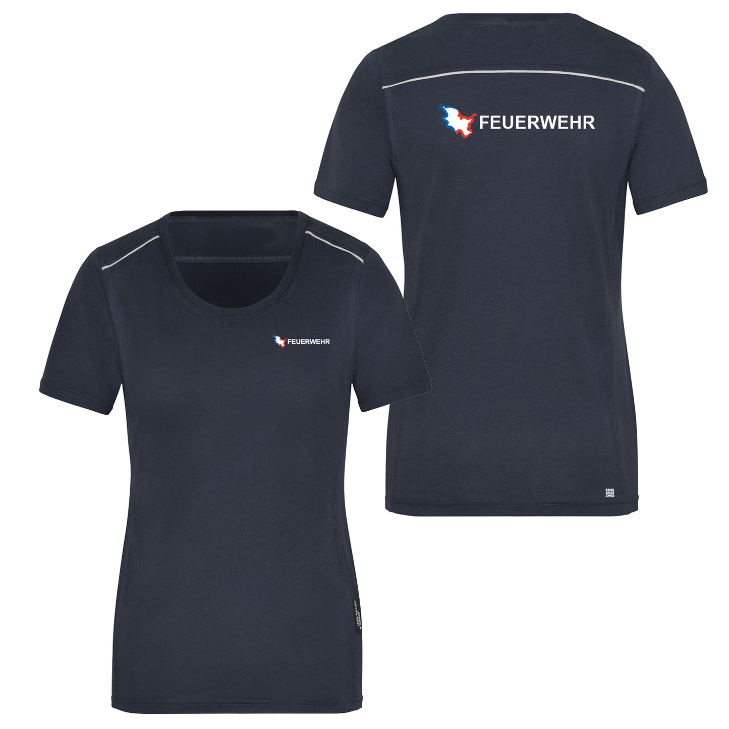 Damen T-Shirt Reflect Feuerwehr Dienstkleidung Schleswig-Holstein