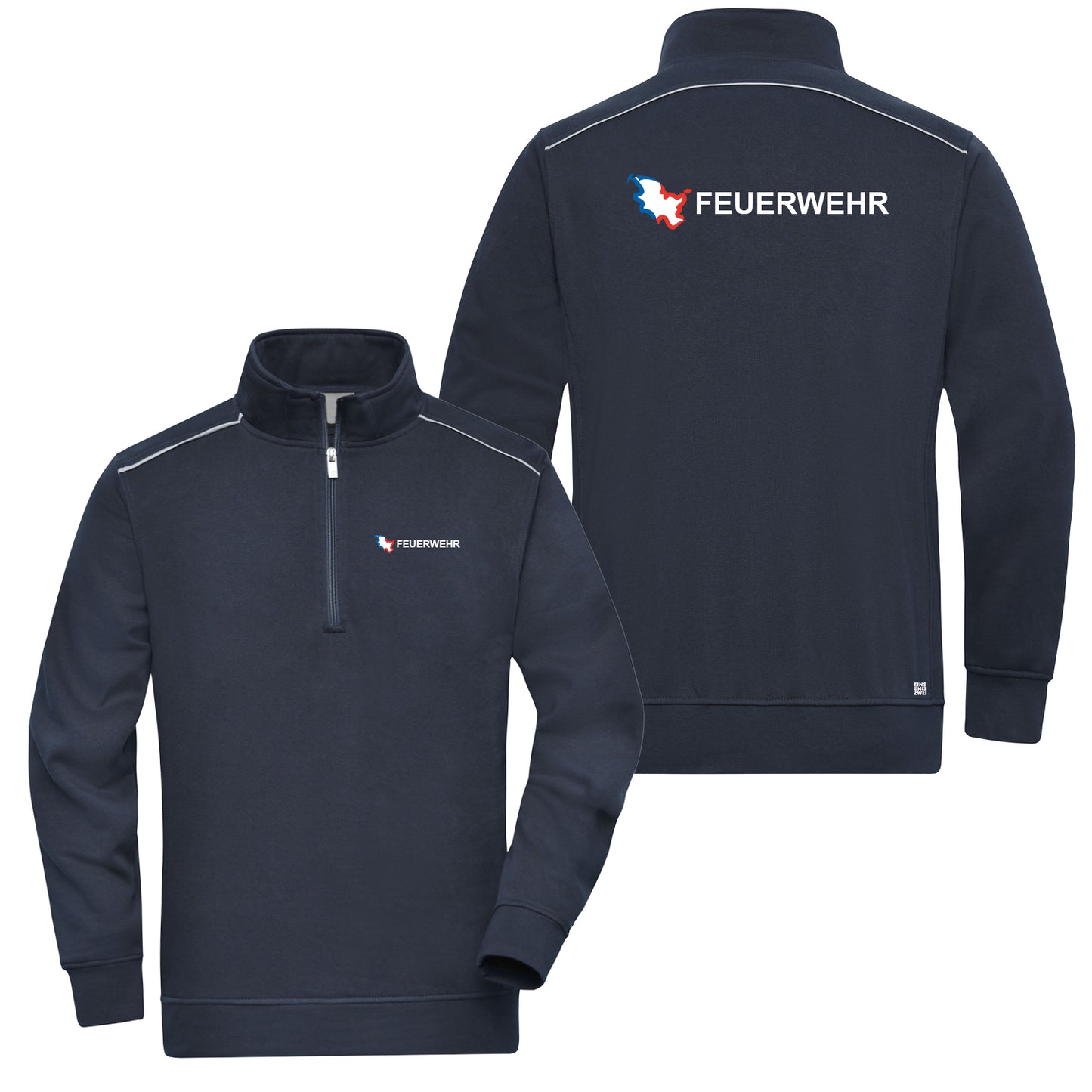 Zipper Reflect Feuerwehr Sweatshirt Schleswig-Holstein