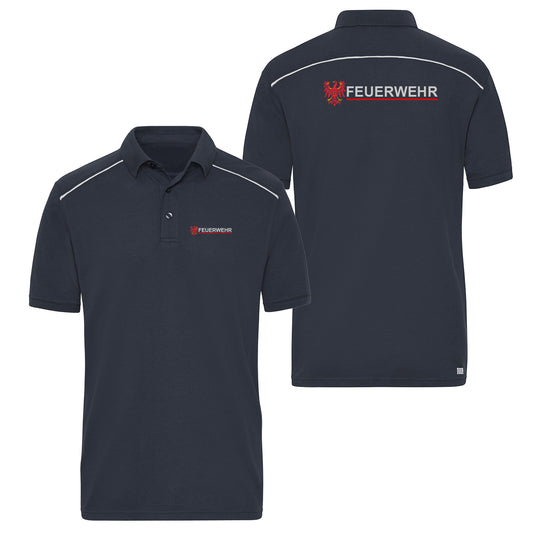 Poloshirt Reflect Feuerwehr Dienstkleidung Brandenburg