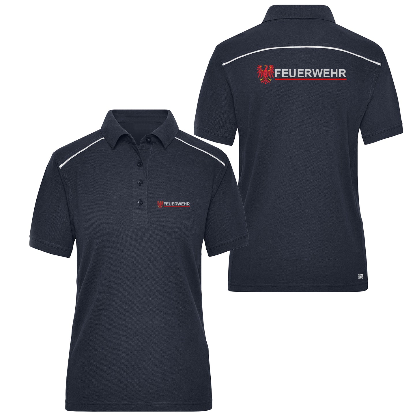 Damen Poloshirt Reflect Feuerwehr Dienstkleidung Brandenburg