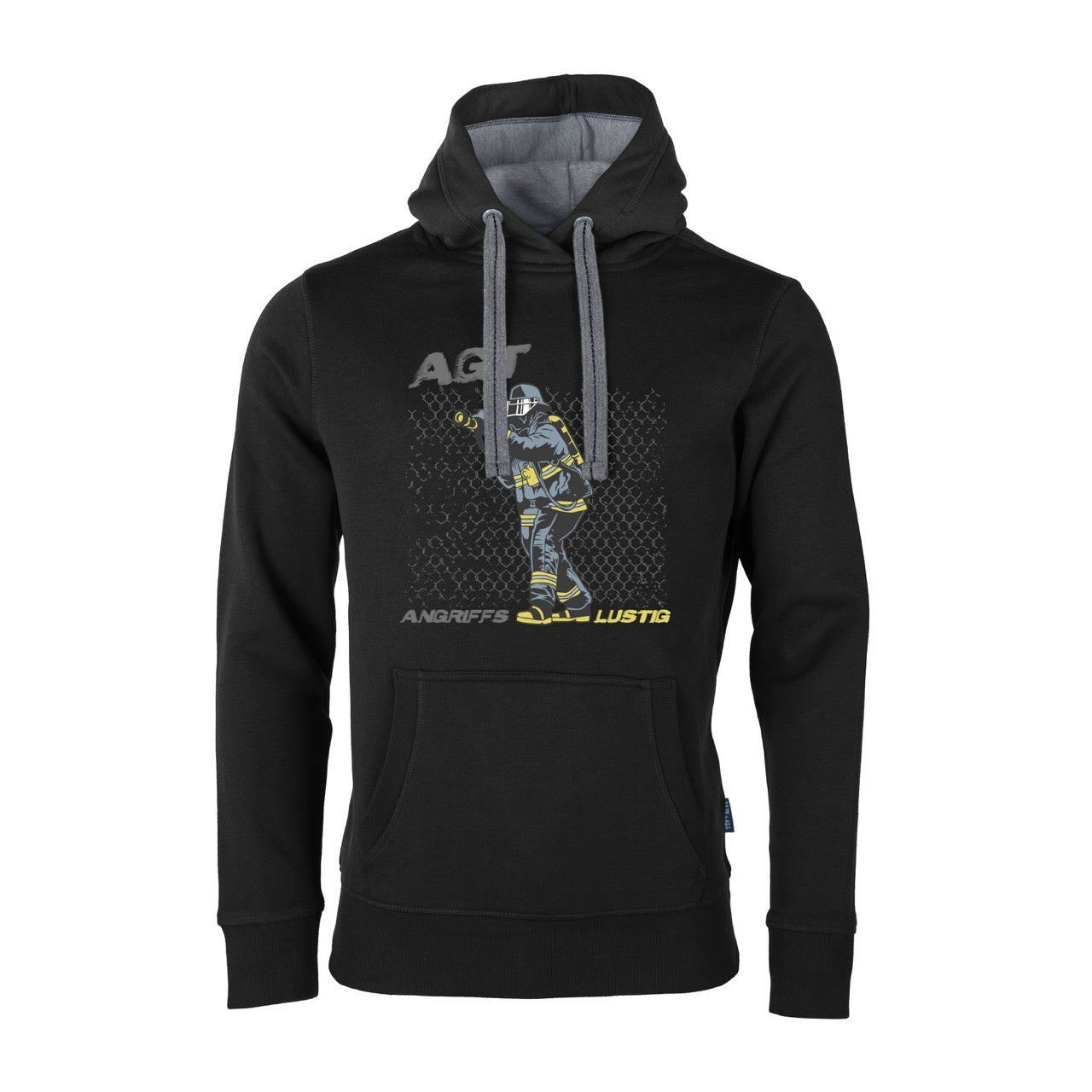 Unisex Sweat Hoodie Feruerwehr Angriffs Lustig schwarz