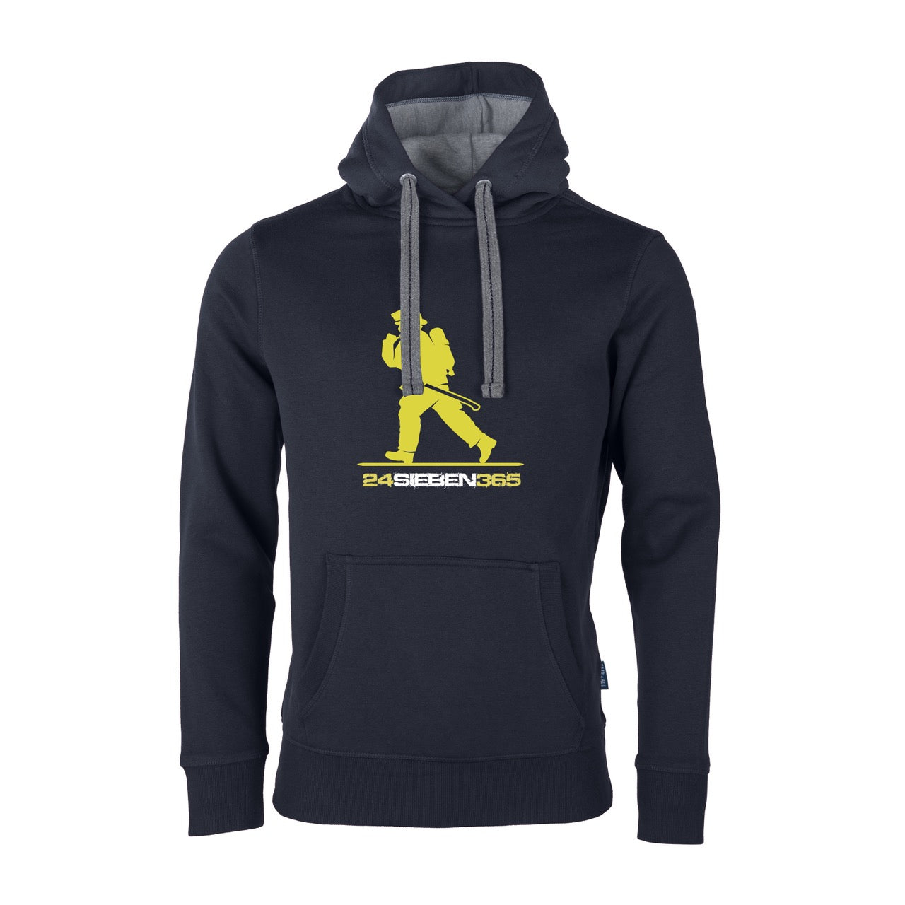 Unisex Sweat Hoodie Feruerwehr 24sieben365 blau