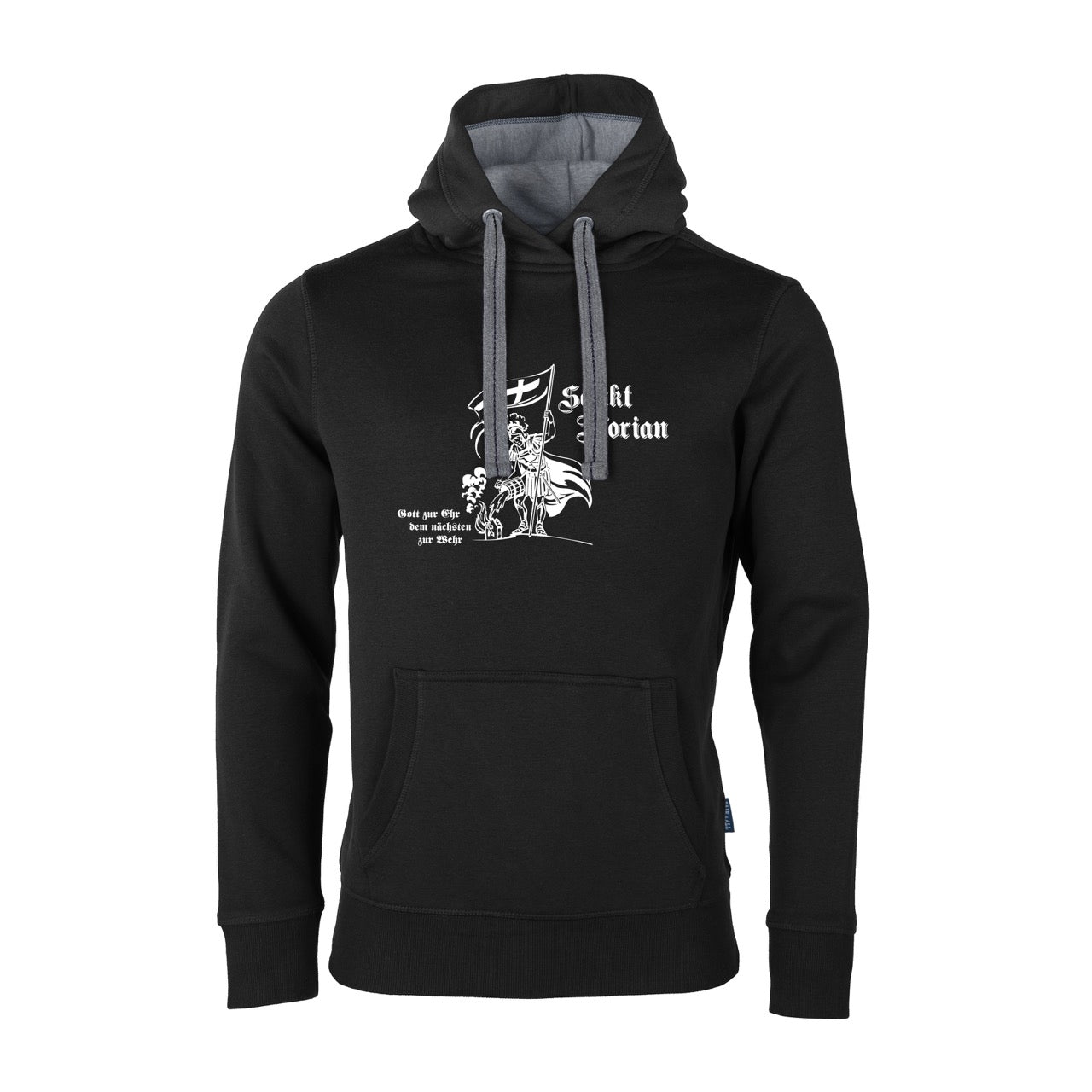 Unisex Sweat Hoodie Feruerwehr Sankt Florian schwarz