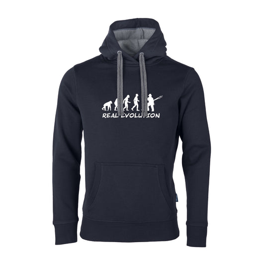 Unisex Sweat Hoodie Feruerwehr Evolution blau