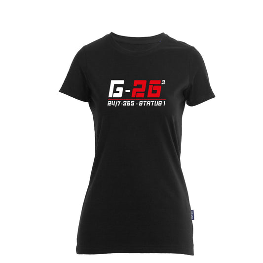 Damen T-Shirt Feuerwehr Fashion G26 schwarz