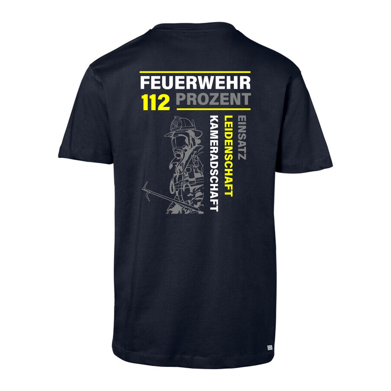 T-Shirt Feuerwehr Fashion 112 Prozent blau