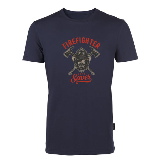 T-Shirt Feuerwehr Fashion Life Saver blau