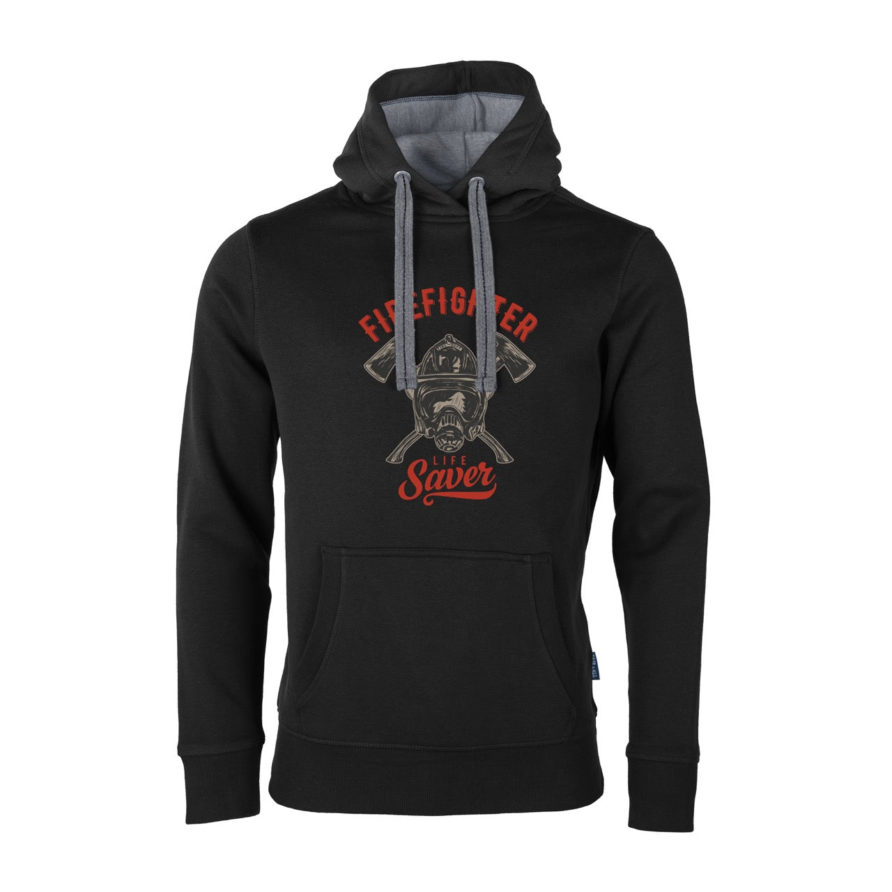 Unisex Sweat Hoodie Feruerwehr Life Saver schwarz