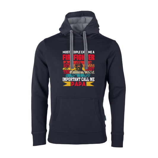 Unisex Sweat Hoodie Feruerwehr Papa blau