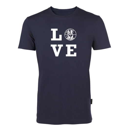 T-Shirt Feuerwehr Fashion LOVE blau