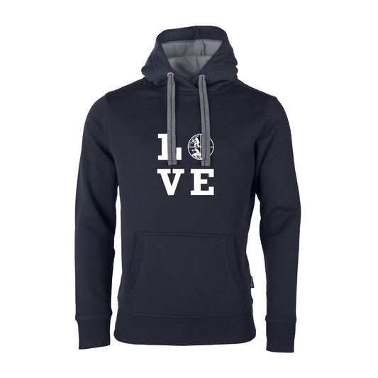 Unisex Sweat Hoodie Feruerwehr LOVE blau