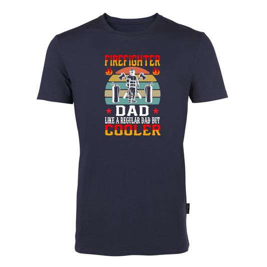 T-Shirt Feuerwehr Fashion Cooler Dad blau