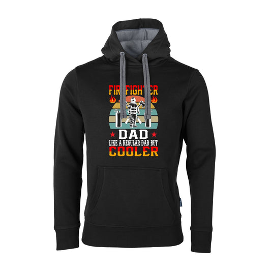Unisex Sweat Hoodie Feruerwehr Cooler Dad schwarz