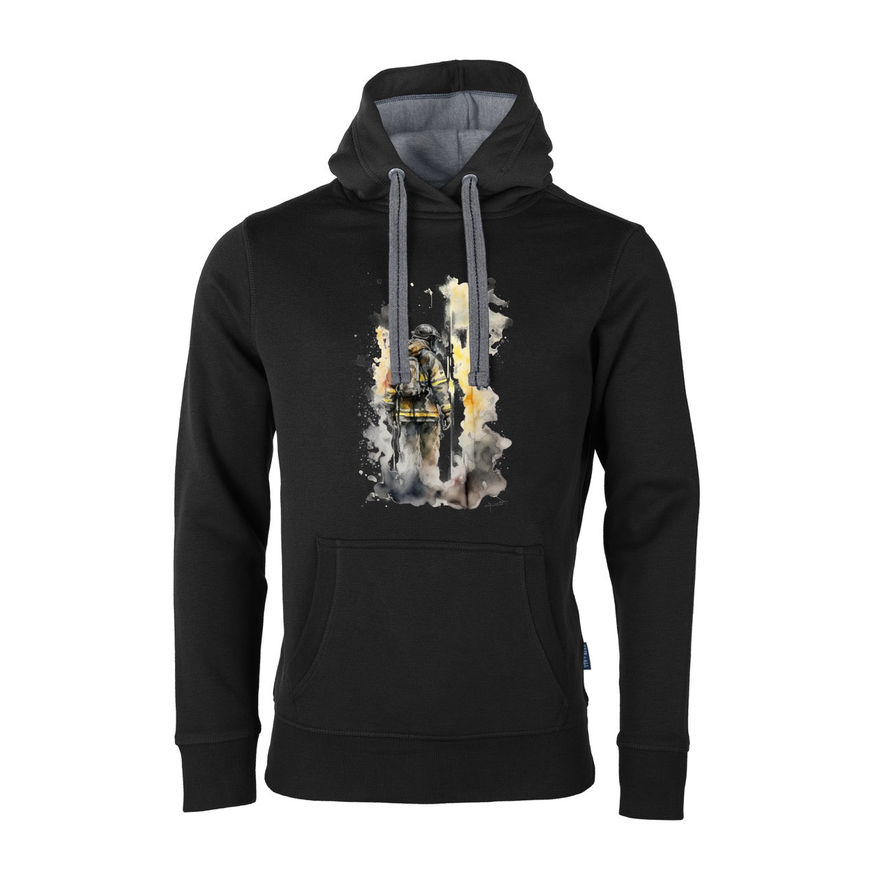 Unisex Sweat Hoodie Feruerwehr Feuer schwarz