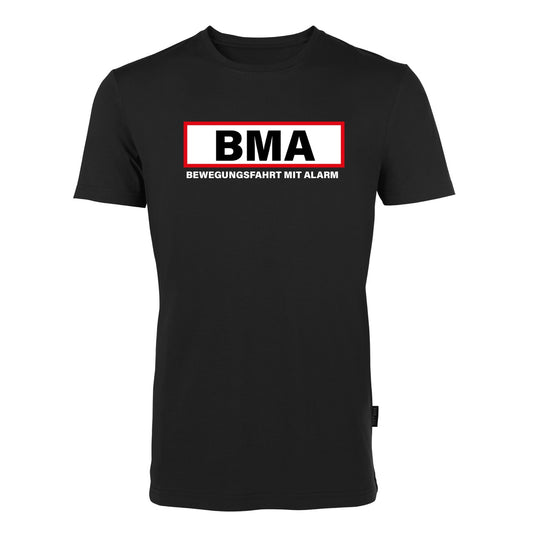 T-Shirt Feuerwehr Fashion BMA schwarz