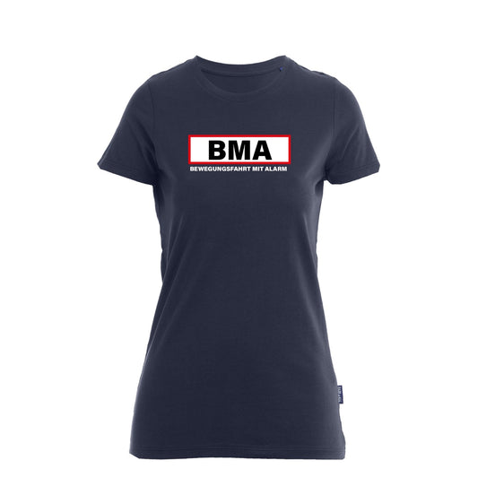 T-Shirt Feuerwehr Fashion BMA blau